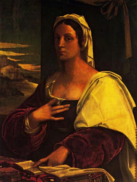 WikiOO.org - Encyclopedia of Fine Arts - Malba, Artwork Sebastiano Del Piombo - Portrait of a woman 1