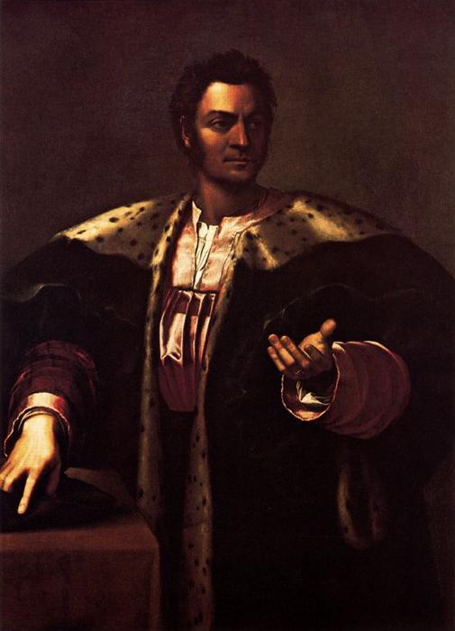 Wikioo.org - สารานุกรมวิจิตรศิลป์ - จิตรกรรม Sebastiano Del Piombo - Portrait of Anton Francesco of Albizzi