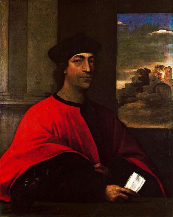 WikiOO.org - Encyclopedia of Fine Arts - Festés, Grafika Sebastiano Del Piombo - Portrait of Cardinal Antonio Ciocchi del Monte
