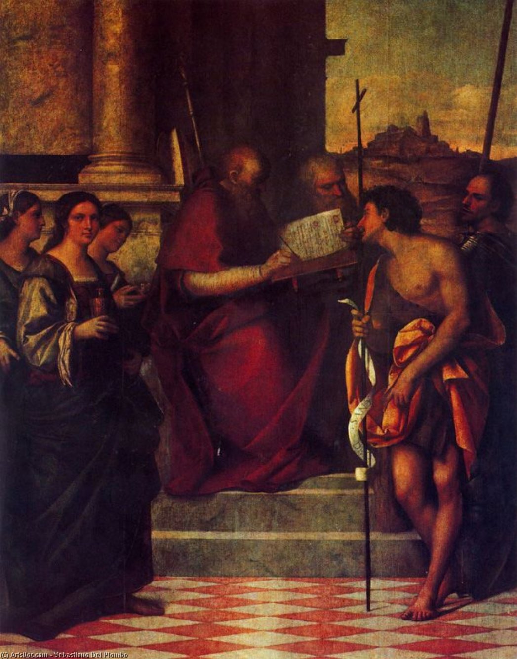 Wikioo.org - The Encyclopedia of Fine Arts - Painting, Artwork by Sebastiano Del Piombo - Sacra conversazione