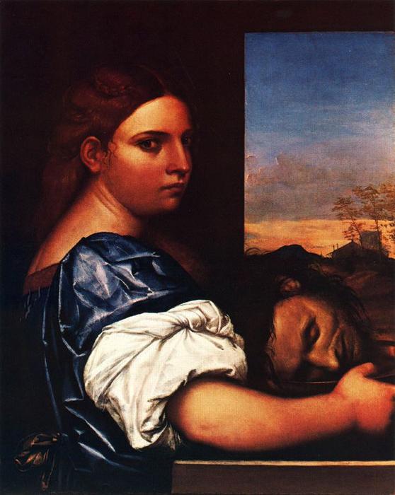 Wikioo.org - สารานุกรมวิจิตรศิลป์ - จิตรกรรม Sebastiano Del Piombo - Salome with the head of the Baptist