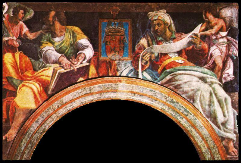 WikiOO.org - Encyclopedia of Fine Arts - Maalaus, taideteos Sebastiano Del Piombo - The Evangelist Matthew and the prophet Isaiah