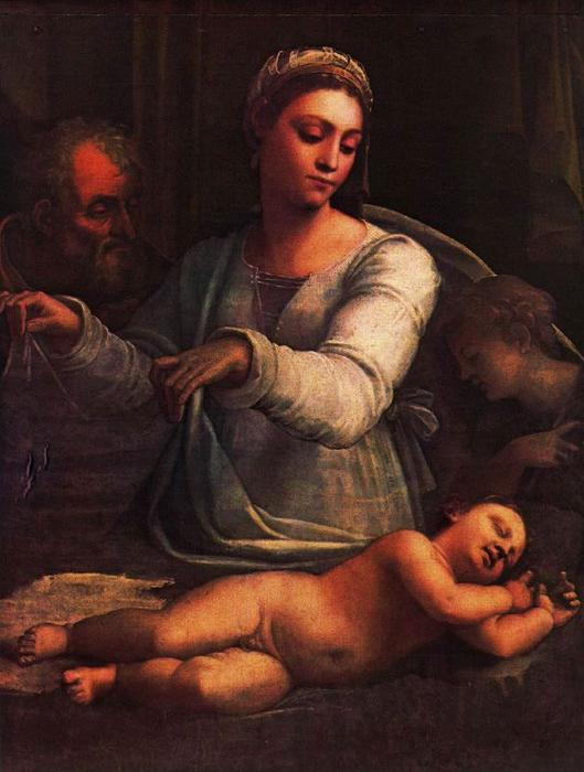 Wikioo.org - Die Enzyklopädie bildender Kunst - Malerei, Kunstwerk von Sebastiano Del Piombo - die madonna von dem `veil`