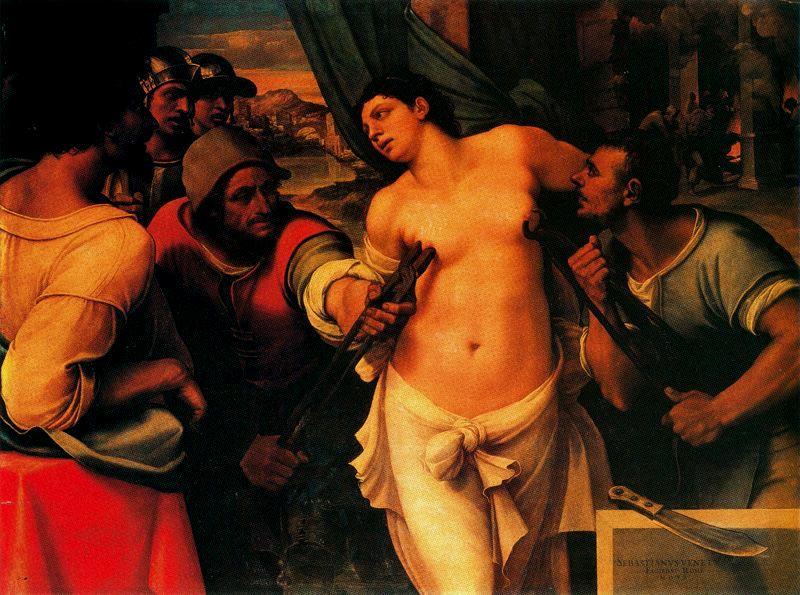 Wikioo.org - The Encyclopedia of Fine Arts - Painting, Artwork by Sebastiano Del Piombo - The Martyrdom of Saint Agatha