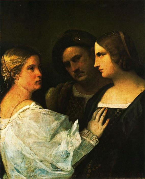 WikiOO.org - Енциклопедия за изящни изкуства - Живопис, Произведения на изкуството Sebastiano Del Piombo - triple Portrait