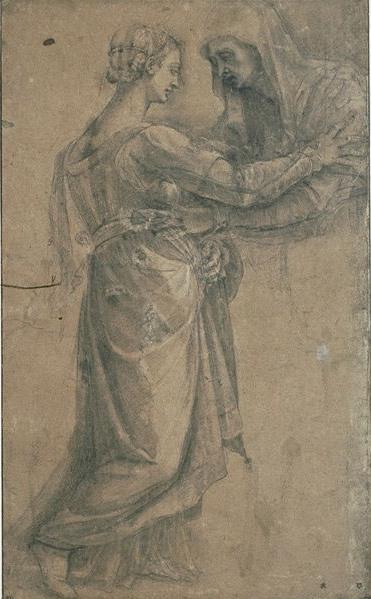 WikiOO.org - Енциклопедия за изящни изкуства - Живопис, Произведения на изкуството Sebastiano Del Piombo - Visitation 1