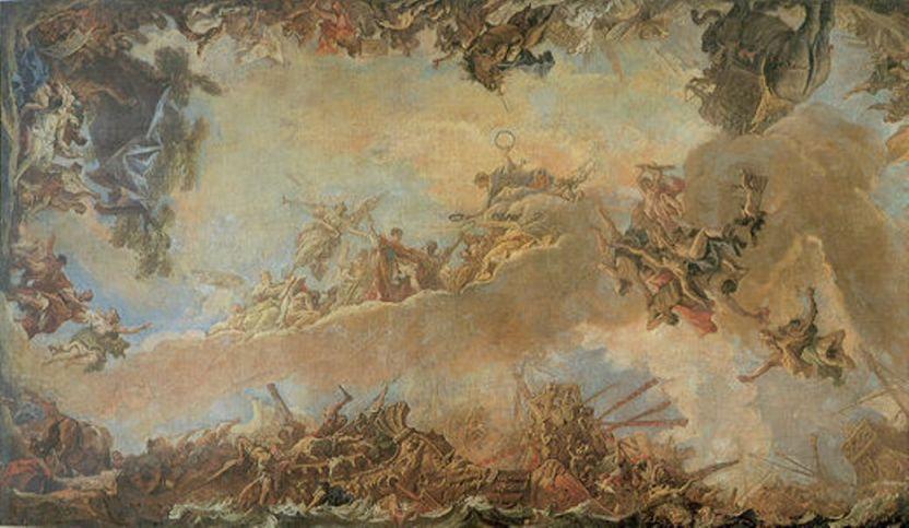 Wikoo.org - موسوعة الفنون الجميلة - اللوحة، العمل الفني Sebastiano Ricci - Allegory of Heavenly Virtue