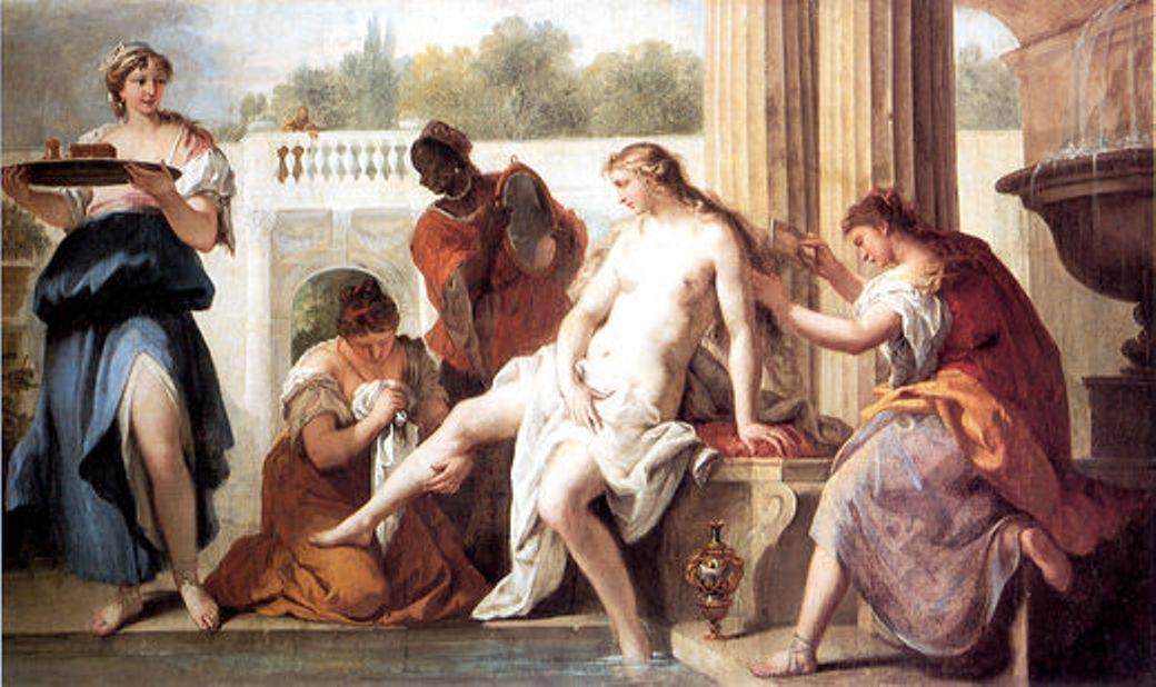 WikiOO.org - Enciklopedija dailės - Tapyba, meno kuriniai Sebastiano Ricci - Bathsheba in her Bath 1