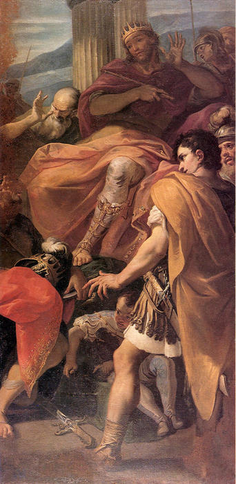 Wikioo.org - The Encyclopedia of Fine Arts - Painting, Artwork by Sebastiano Ricci - David before the Army of Saul