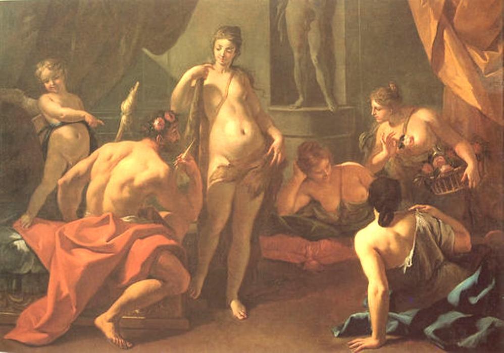 WikiOO.org - Енциклопедія образотворчого мистецтва - Живопис, Картини
 Sebastiano Ricci - Hercules and Omphale