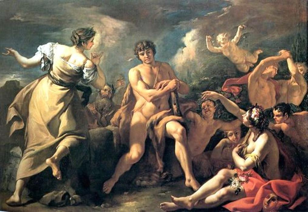 Wikioo.org – La Enciclopedia de las Bellas Artes - Pintura, Obras de arte de Sebastiano Ricci - Hércules en la encrucijada