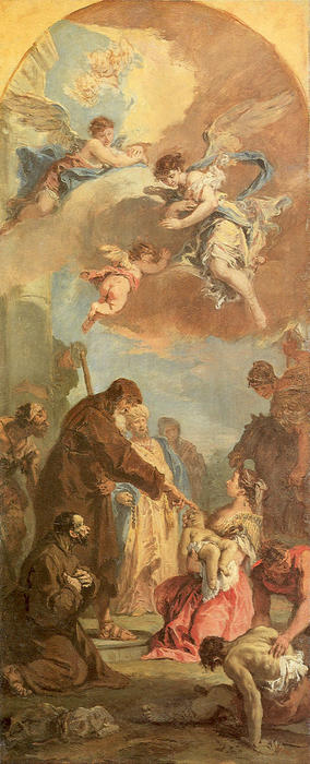 WikiOO.org - Енциклопедия за изящни изкуства - Живопис, Произведения на изкуството Sebastiano Ricci - Miracle of Saint Francis of Paola