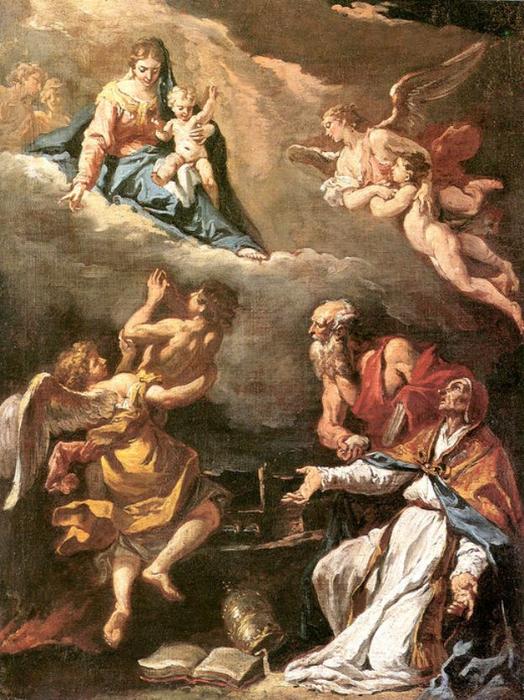 Wikioo.org - The Encyclopedia of Fine Arts - Painting, Artwork by Sebastiano Ricci - Pope Gregory the Great Saving the Souls of Purgatory 1