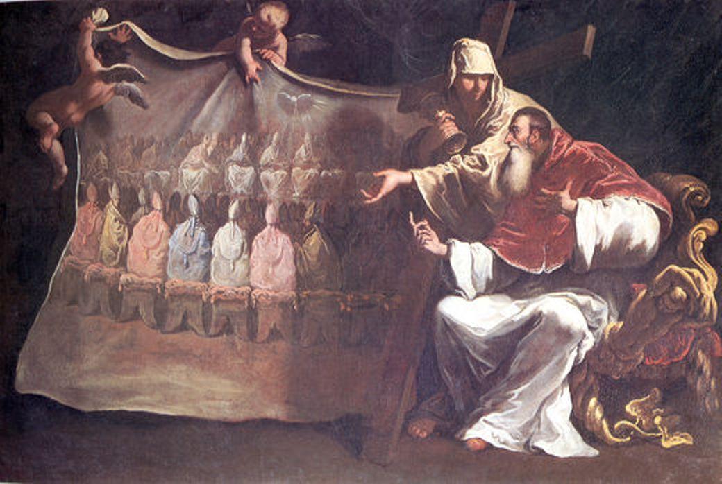 WikiOO.org - Енциклопедия за изящни изкуства - Живопис, Произведения на изкуството Sebastiano Ricci - Pope Paul III Proclaims