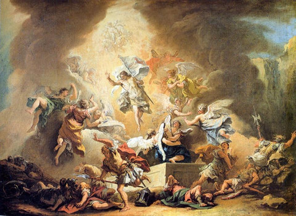 WikiOO.org – 美術百科全書 - 繪畫，作品 Sebastiano Ricci - 耶稣复活