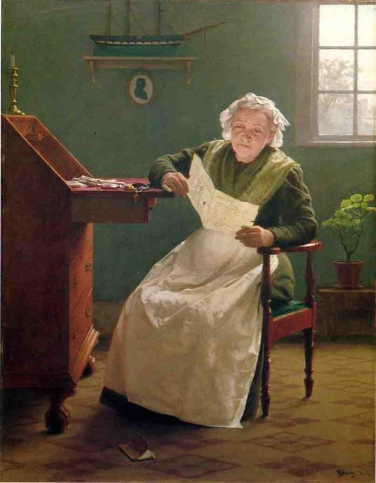 Wikioo.org - The Encyclopedia of Fine Arts - Painting, Artwork by Seymour Joseph Guy - Dear Polly