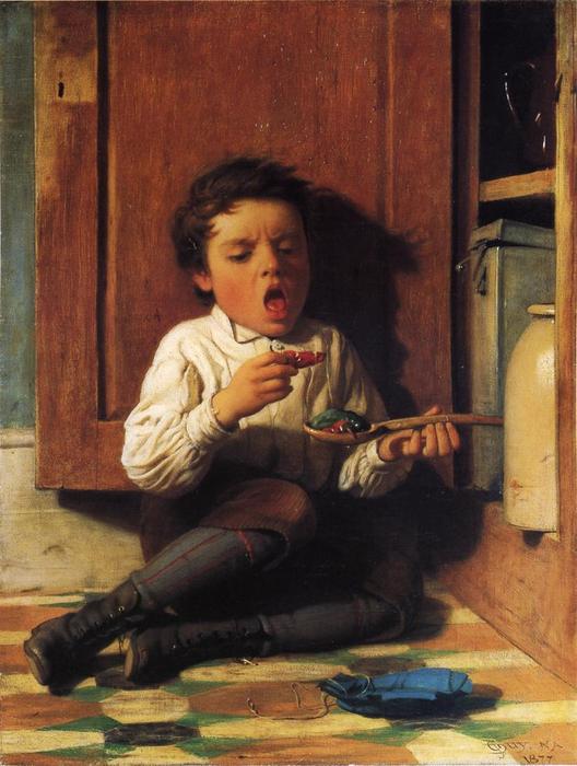 Wikioo.org - The Encyclopedia of Fine Arts - Painting, Artwork by Seymour Joseph Guy - The Bitter Bit