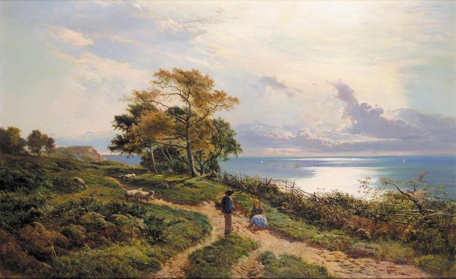 Wikioo.org - The Encyclopedia of Fine Arts - Painting, Artwork by Sidney Richard Percy - Overlooking the Bay