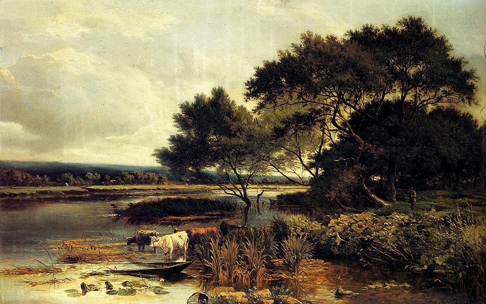 WikiOO.org - Encyclopedia of Fine Arts - Maalaus, taideteos Sidney Richard Percy - Streatly On Thames