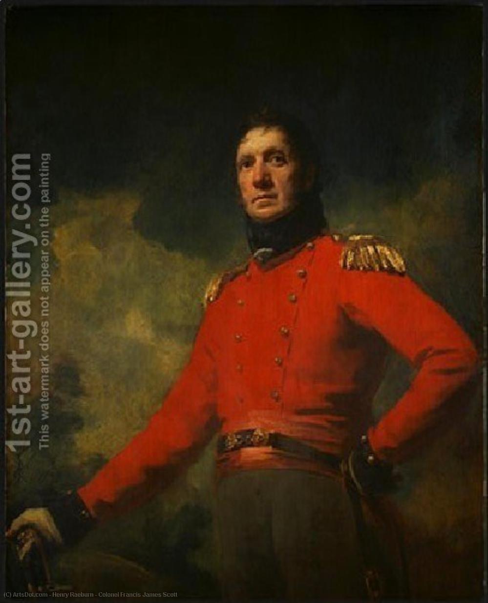 Wikioo.org - The Encyclopedia of Fine Arts - Painting, Artwork by Henry Raeburn - Colonel Francis James Scott
