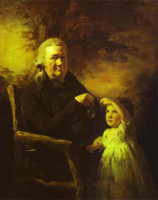 Wikioo.org - Encyklopedia Sztuk Pięknych - Malarstwo, Grafika Henry Raeburn - Portrait of John Tait and His Grandson