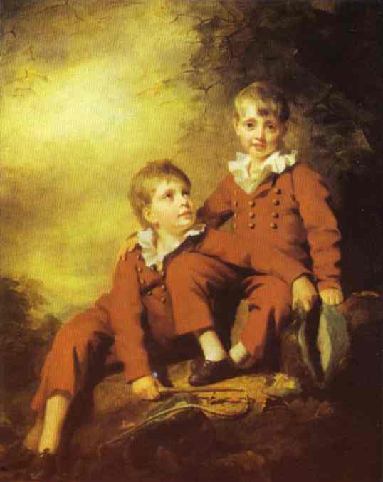 Wikioo.org - The Encyclopedia of Fine Arts - Painting, Artwork by Henry Raeburn - Portrait of the Binning Children
