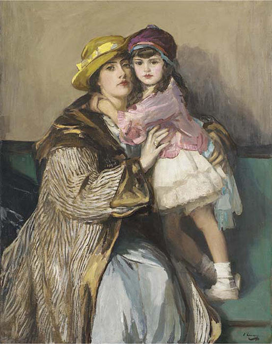 Wikioo.org - The Encyclopedia of Fine Arts - Painting, Artwork by John Lavery - Eileen and Diana