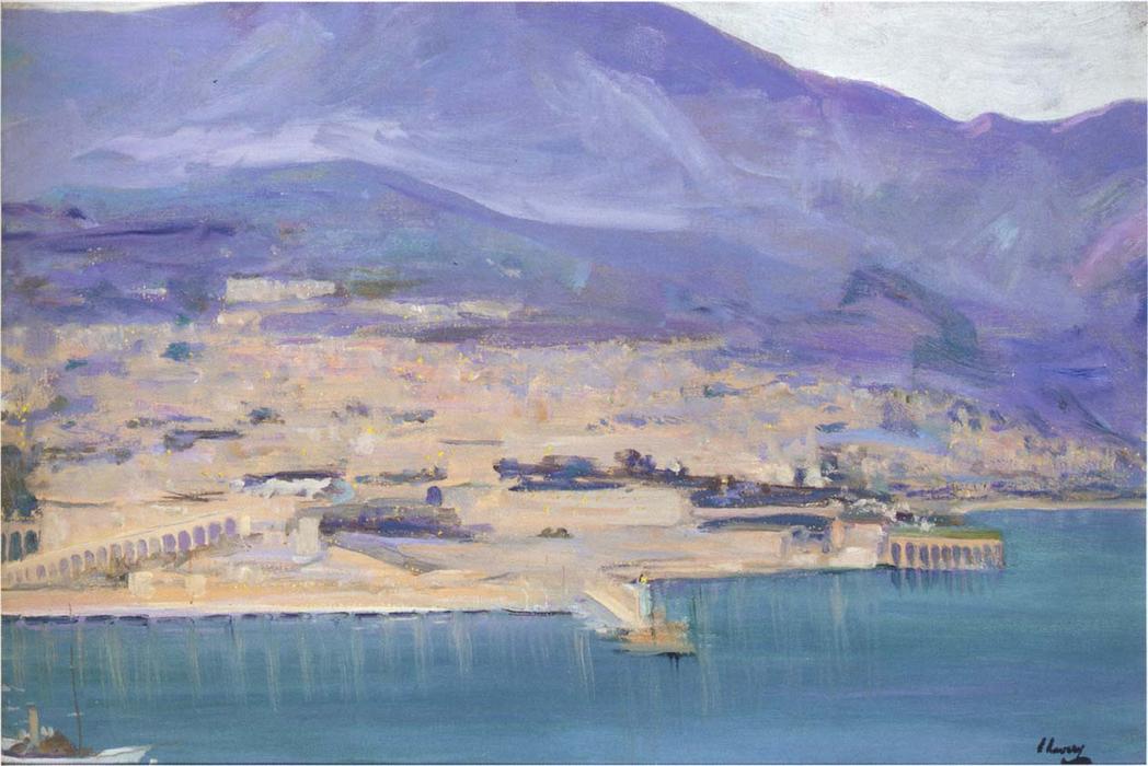 WikiOO.org - Enciclopédia das Belas Artes - Pintura, Arte por John Lavery - Monte Carlo at Twilight