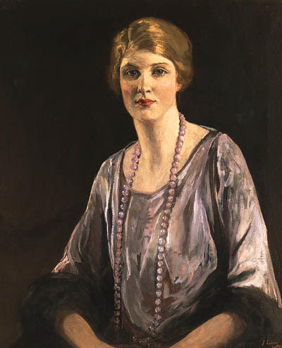 WikiOO.org - Encyclopedia of Fine Arts - Maľba, Artwork John Lavery - Portrait of Miss Callery