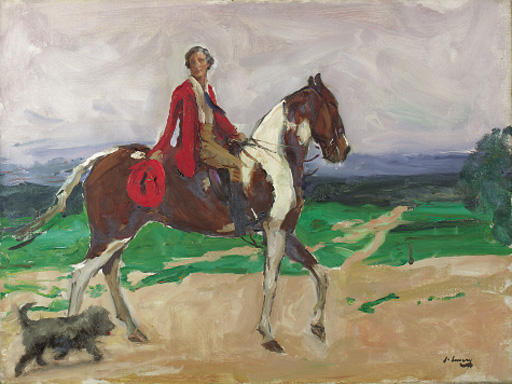 WikiOO.org - Encyclopedia of Fine Arts - Maleri, Artwork John Lavery - Study for Diana on Hampstead Heath