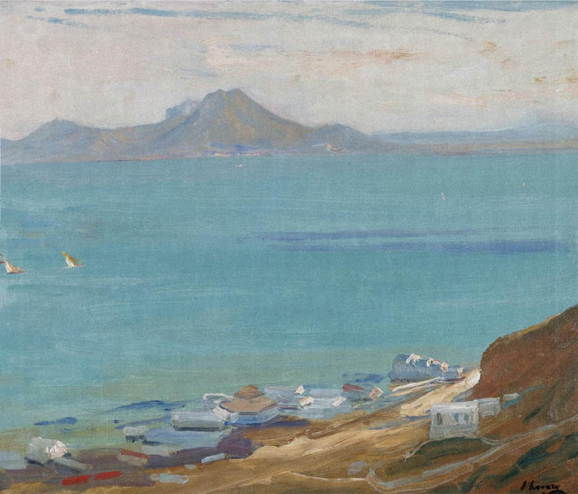 Wikioo.org - The Encyclopedia of Fine Arts - Painting, Artwork by John Lavery - The Bay of Tunis
