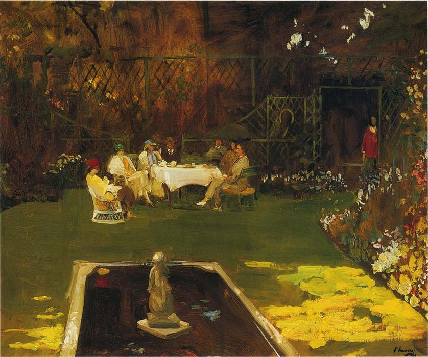 Wikioo.org - The Encyclopedia of Fine Arts - Painting, Artwork by John Lavery - The Garden at Ardilea