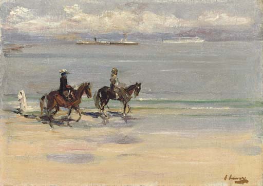 Wikioo.org - The Encyclopedia of Fine Arts - Painting, Artwork by John Lavery - The Morning Ride, Tangier