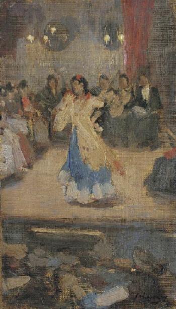 Wikioo.org - The Encyclopedia of Fine Arts - Painting, Artwork by John Lavery - The Spanish Dancer