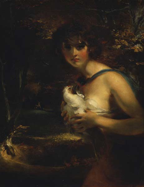 WikiOO.org - Encyclopedia of Fine Arts - Målning, konstverk Thomas Lawrence - A Gypsy Girl