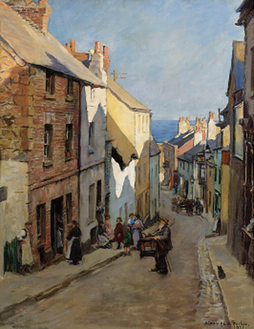 Wikioo.org - The Encyclopedia of Fine Arts - Painting, Artwork by Stanhope Alexander Forbes - A Street Harmony