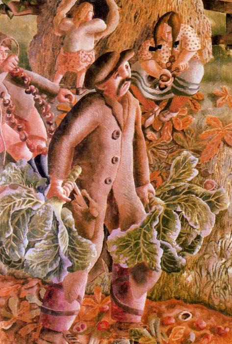 Wikioo.org – La Enciclopedia de las Bellas Artes - Pintura, Obras de arte de Stanley Spencer - Castañas