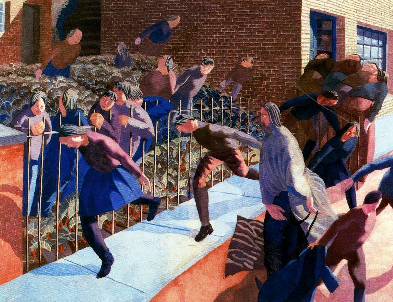 Wikioo.org - The Encyclopedia of Fine Arts - Painting, Artwork by Stanley Spencer - Christ's entry into Jerusalem