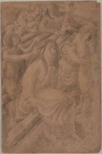 WikiOO.org - Enciklopedija dailės - Tapyba, meno kuriniai Stanley Spencer - Drawing for Left Panel of `Resurrection. Tidying'