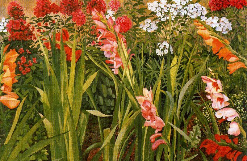Wikioo.org - The Encyclopedia of Fine Arts - Painting, Artwork by Stanley Spencer - Garden Study