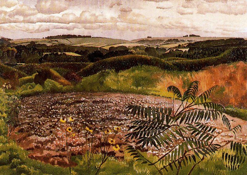 Wikioo.org - สารานุกรมวิจิตรศิลป์ - จิตรกรรม Stanley Spencer - Landscape. Burghclere
