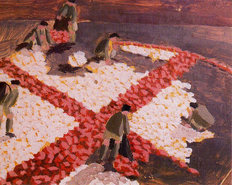WikiOO.org - Encyclopedia of Fine Arts - Maalaus, taideteos Stanley Spencer - Making a Red Cross