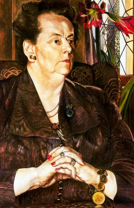 Wikioo.org - The Encyclopedia of Fine Arts - Painting, Artwork by Stanley Spencer - Mrs Frank JP
