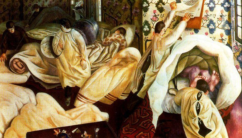 Wikioo.org - The Encyclopedia of Fine Arts - Painting, Artwork by Stanley Spencer - Patient Suffering from Frostbite