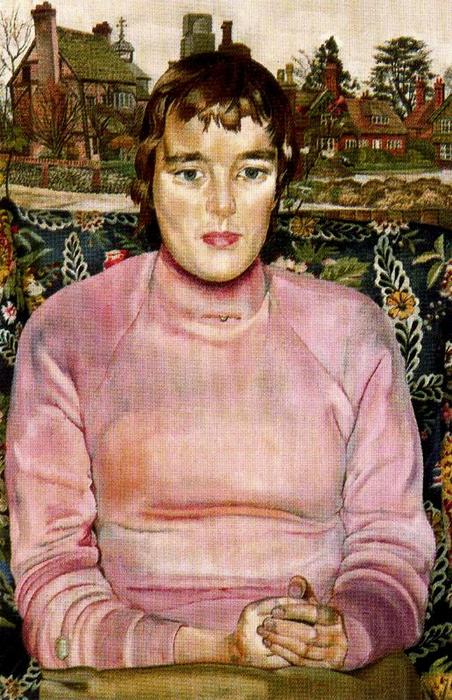 WikiOO.org - Enciklopedija likovnih umjetnosti - Slikarstvo, umjetnička djela Stanley Spencer - Portrait of Miss Ashwanden