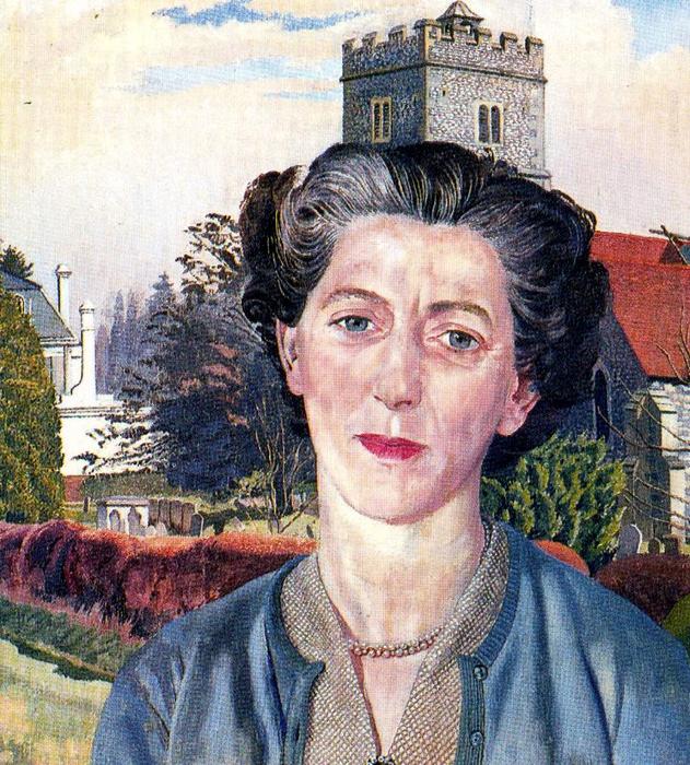 WikiOO.org - Encyclopedia of Fine Arts - Maleri, Artwork Stanley Spencer - Portrait of Rachel Westropp