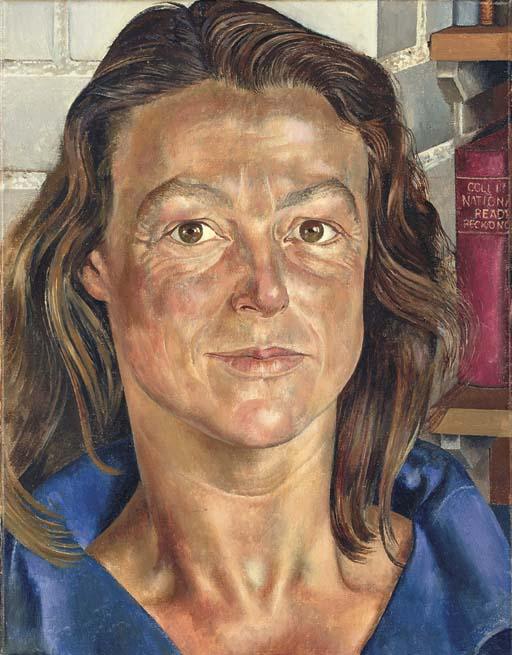 WikiOO.org - 백과 사전 - 회화, 삽화 Stanley Spencer - Portrait of Sibyl Williams