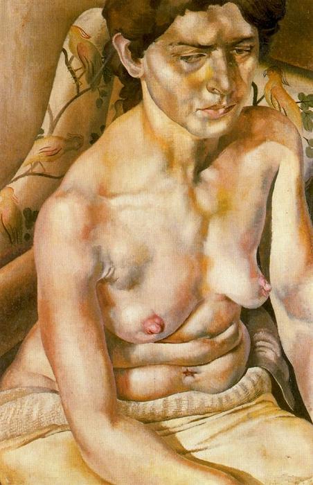 WikiOO.org - Encyclopedia of Fine Arts - Maleri, Artwork Stanley Spencer - Seated Nude