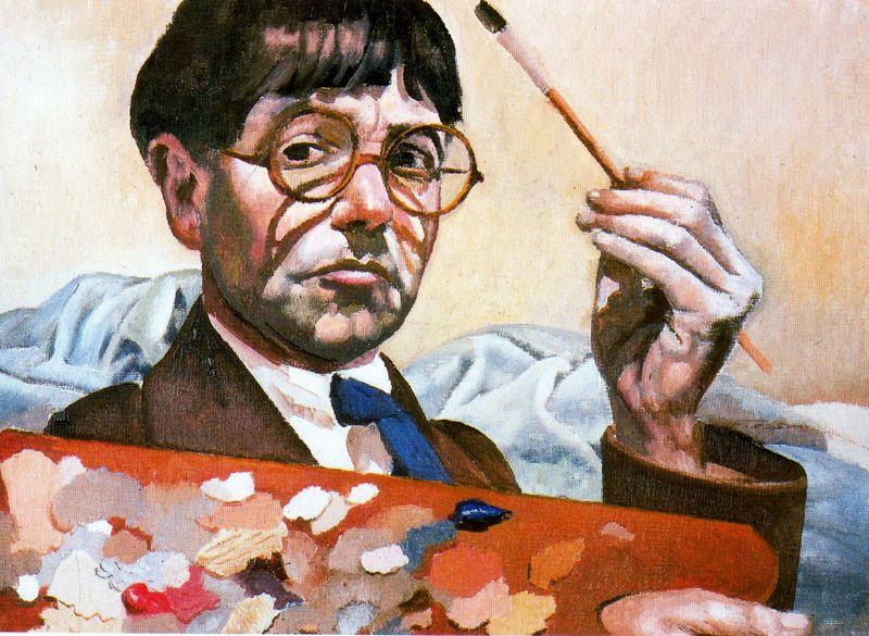 WikiOO.org - Encyclopedia of Fine Arts - Maleri, Artwork Stanley Spencer - Self-Portrait 2