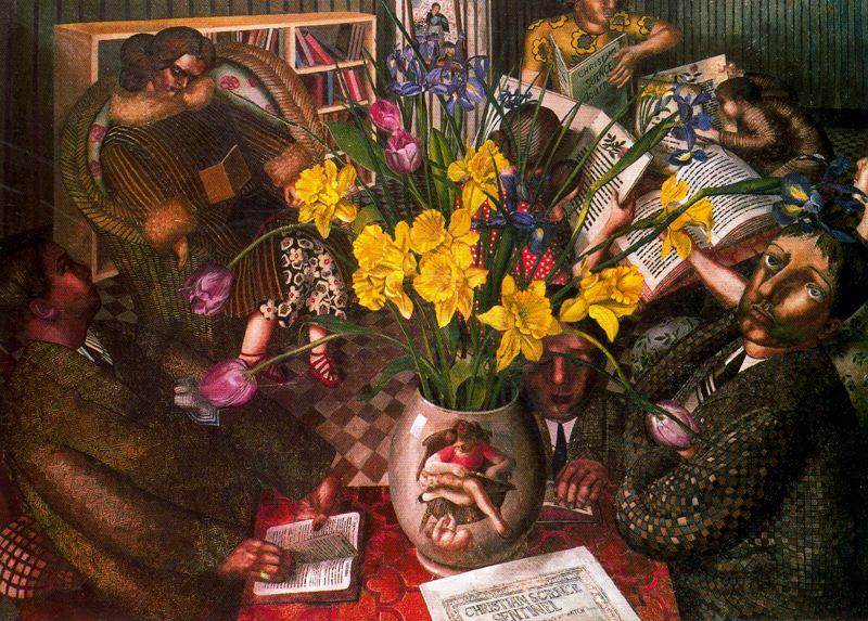 WikiOO.org - אנציקלופדיה לאמנויות יפות - ציור, יצירות אמנות Stanley Spencer - Silent Prayer